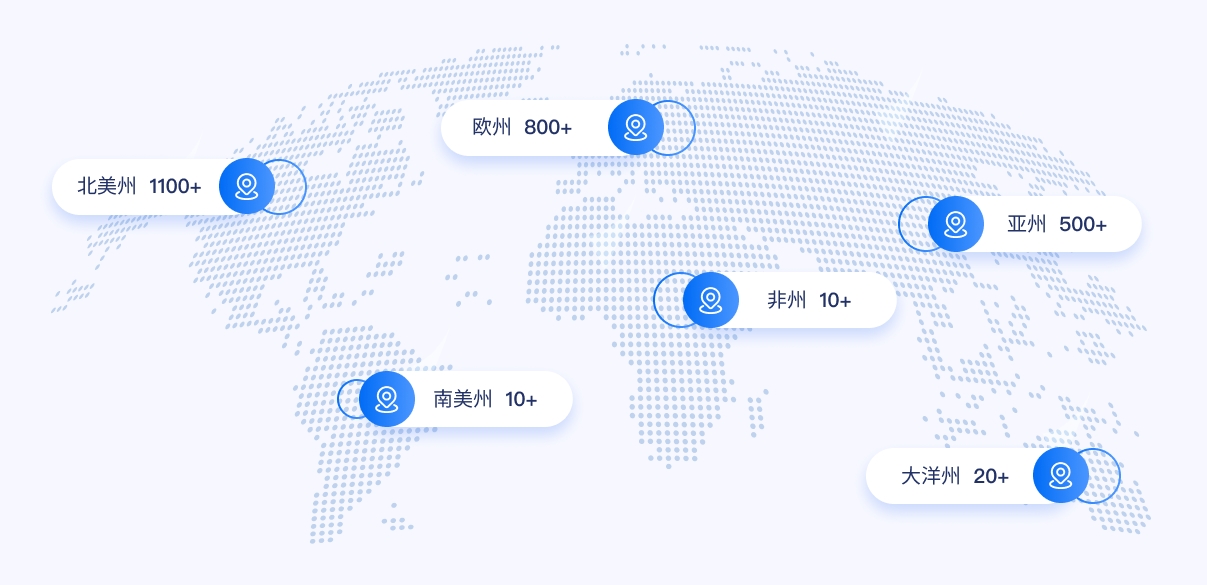 ECCANG全球仓库分布图